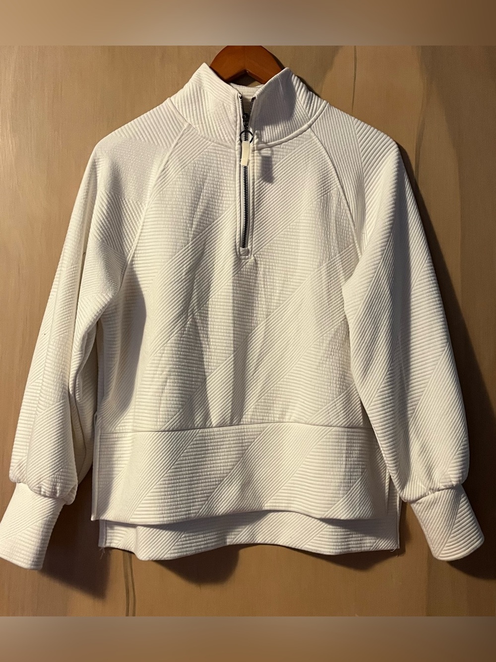 Balance Collection Cream Sweatshirt Size S